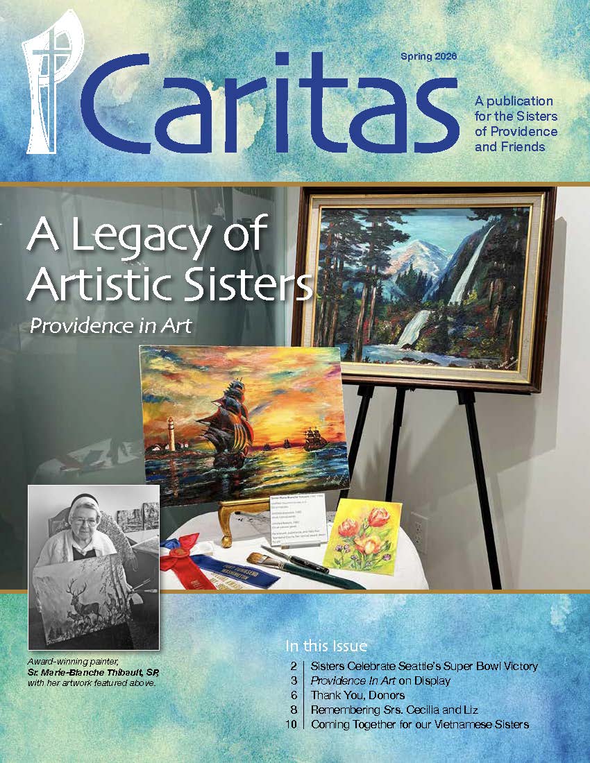 Cover for the Spring 2026 edition of Caritas magazine.